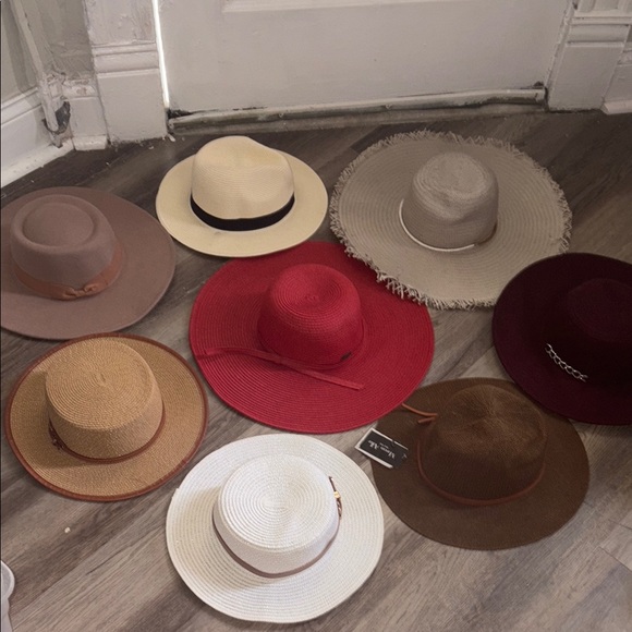 Stylish Women's Hat Collection - Red, Brown, Cream - Picture 3 of 9